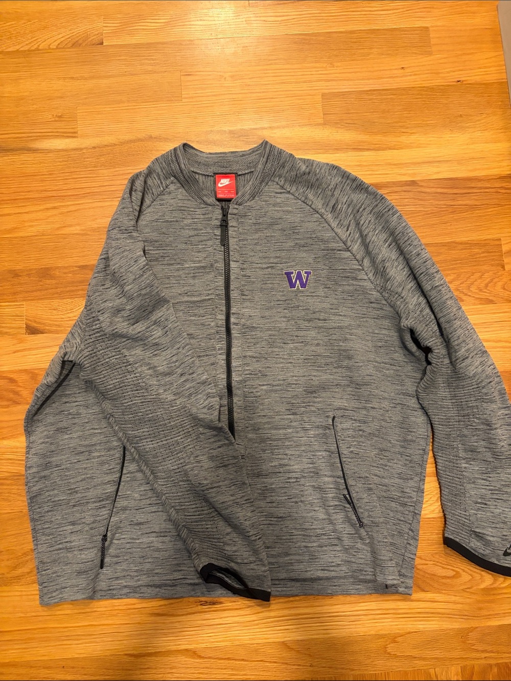 UW Nike Gray Full-Zip Athletic Jacket size xxl